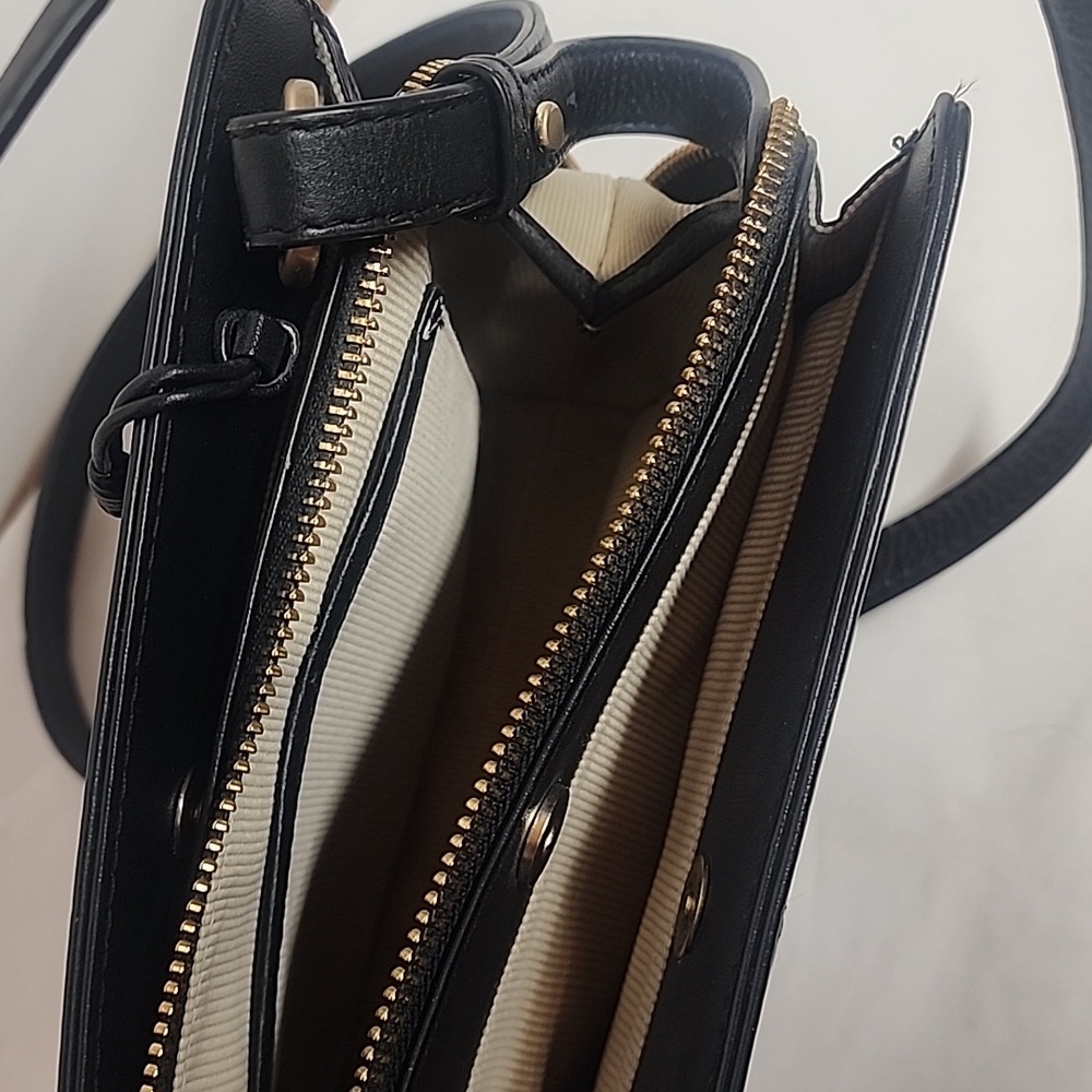 Radley London Liverpool Street Vintage Black Crossbody Bag Gold Accents & Charms - Picture 4 of 14